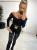 Bluzka Hiszpanka lycra La Diva Czarna